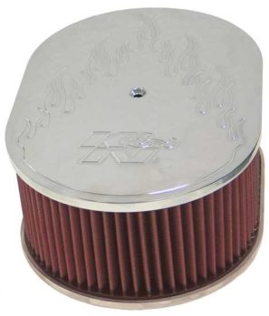 66-1520 - Oval Air Filter Assembly for SMALL OVAL FLAMED DESIGN 4"H